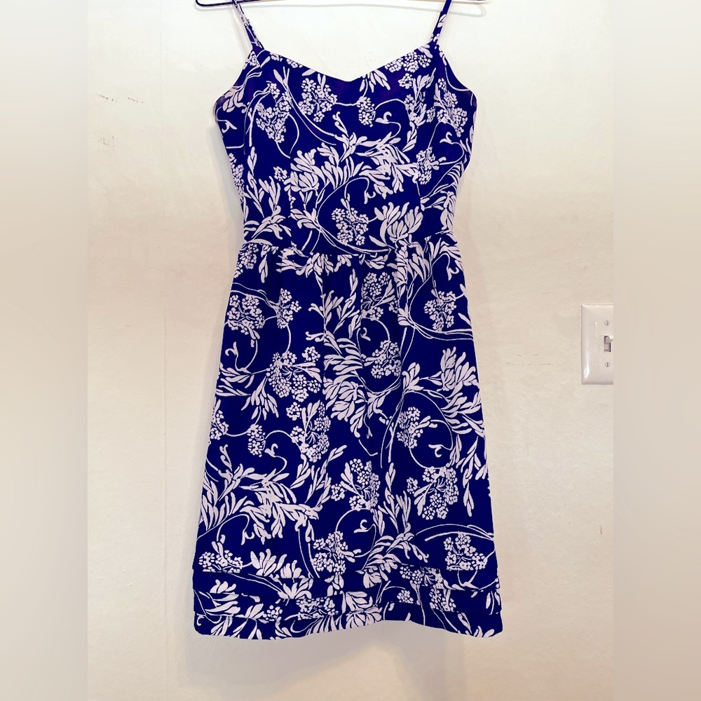 Purple floral dress